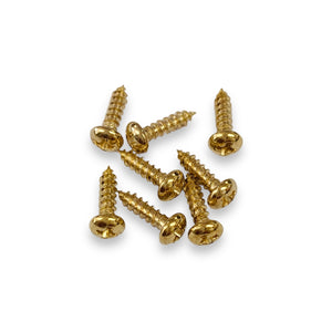 8mm brass dome screws with a Phillips head by Craftworkz.