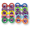 A set of 10 EVA foam covered glasses in assorted colours suitable for crafting by Craftworkz
