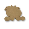A blank MDF Craftwood Monster blank shape by Craftworkz.