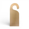 Unfinished paper mache hanger on a white background