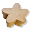 A star-shaped paper mache box, shown on a white background with a soft drop shadow.