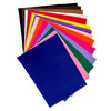 Assorted colorful sheets of craft felt on a white background