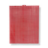 A red plastic mesh sheet with a small hanging tab at the top, shown against a plain white background with a soft drop shadow.