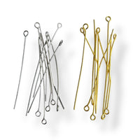Craftworkz 50mm Gold and Silver Eye Pins in a 144pc pack.