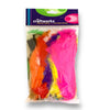 Craftworkz turkey craft feathers 250 piece multi coloured pack.