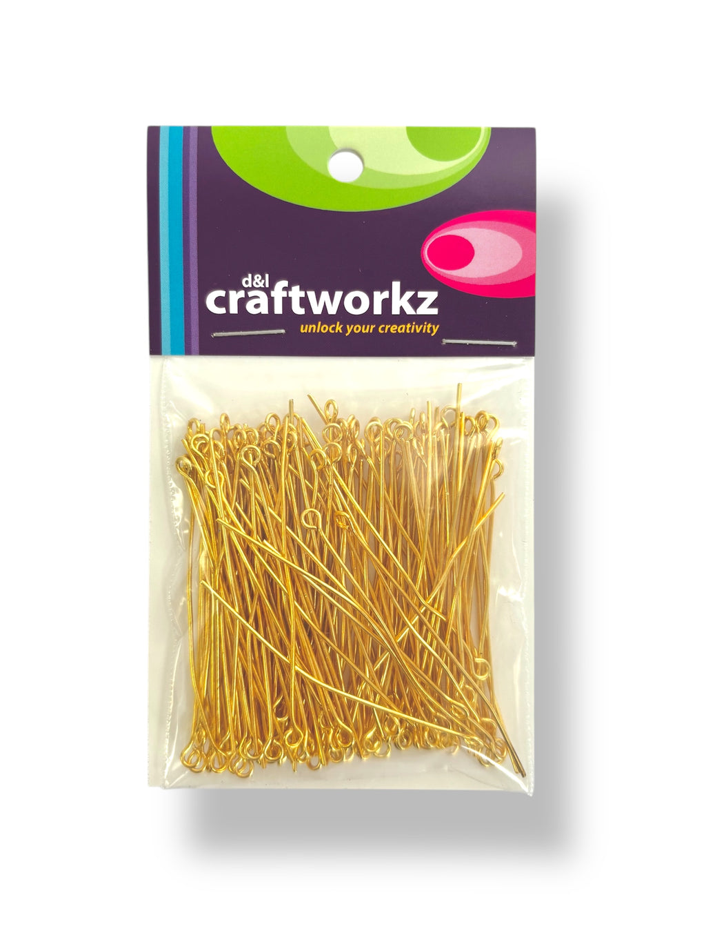 Craftworkz Eye Pin Gold x 144pc