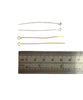 Craftworkz 50mm Eye Pins in Gold and Silver.