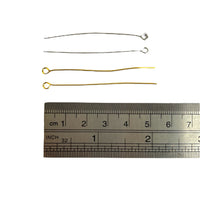 Craftworkz 50mm Eye Pins in Gold and Silver.