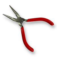 Quality jewellery pliers with a long pointed nose and serrated jaw for added grip.