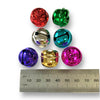 Metallic jingles bells in a mixed colour pack. 18mm diameter x 50 pieces per pack by Craftworkz.