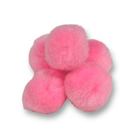 Craftworkz 20mm pom poms in Pink. Also available in a variety of single colour and multi coloured packs. These measure approximately 20mm in diameter and are sold in a 100 piece pack.