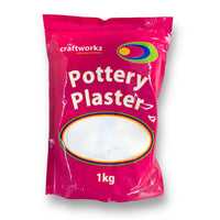 Craftworkz Pottery Plaster 1kg bag.