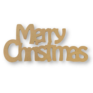 Made in Australia ( right here in our Sydney warehouse ) from MDF craftwood. This "Merry Christmas" craft blank is great as a canvas for paint, decoupage, collage, glitter, mosaics, personalise with a name etc. Available in 2 sizes and thicknesses.