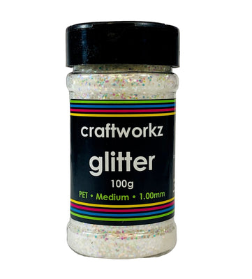 Medium Opalescent Glitter 100gm Jar