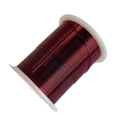 Craftworkz Magenta coloured beading wire on a spool. Available in 22, 26 and 28 gauge.