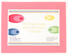 A sheet of pink EVA craft foam with a label indicating sheet size of 300 x 380mm and 10 pieces per pack