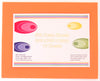 A sheet of orange EVA craft foam with a label indicating sheet size of 300 x 380mm and 10 pieces per pack
