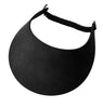 Craftworkz flat-packed EVA foam visors in black with holes for adjustable straps.