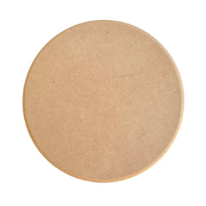 A plain round MDF craftwood teapot stand plaque ready to be decorated. Made in Australia by Craftworkz.