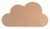 A blank MDF cloud shaped plaque by Craftworkz