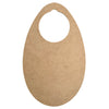A MDF Egg shaped craft blank door hanger made by Craftworkz