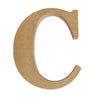 One MDF wooden letter C on a white background by Craftworkz