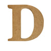 One MDF wooden letter D on a white background by Craftworkz