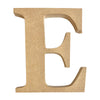 One MDF wooden letter E on a white background by Craftworkz