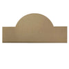 A blank MDF craft plaque with a neat, routered edge, ready to be decorated.