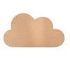 A blank MDF cloud shaped plaque by Craftworkz