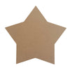 A blank Star shaped MDF Coaster by Craftworkz on a white background.