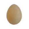 A natural coloured paper mache egg single craft blank