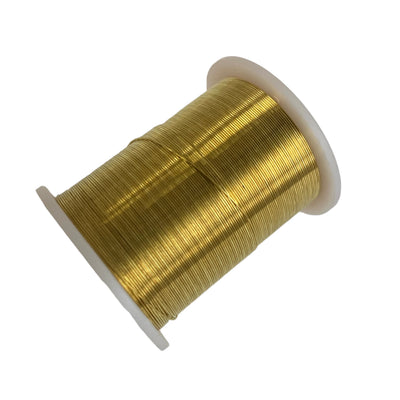 Craftworkz beading wire in gold. Available in 20, 26, 28 and 32 gauge.