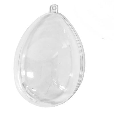 Craftworkz clear 2 part Bauble Egg shape.