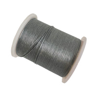A spool of silver beading wire by Craftworkz. Available in 28 gauge and 32 gauge.