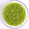 Craftworkz size 10/0 approx. 2mm glass seed beads in transparent light green. Available in over 30 colours.