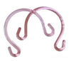 Craftworkz teapot shaped plastic bag handles in transparent light pink colour option. Sold in pairs.