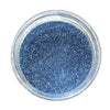 A jar of Craftworkz brand ultra fine glitter in Denim blue colour option.