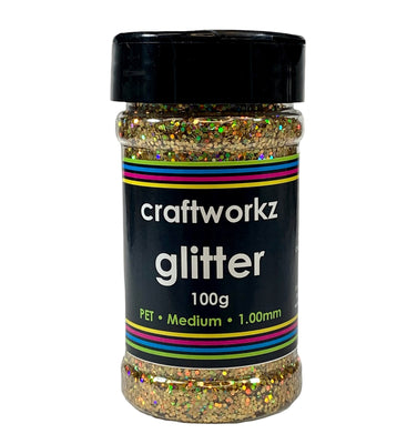 Medium Holographic Glitter 100gm Jar