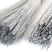 Craftworkz florist wire available in 2 gauges and cut to approximately 46cm lengths. Can be used to strengthen flower stems, but also in modelling and construction.  The 18 gauge is just over 1mm thick.  The 26 gauge is 0.4mm thick.