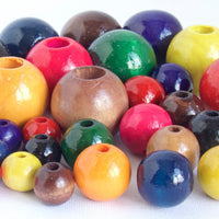 Wooden Beads Round 12mm x 100pc