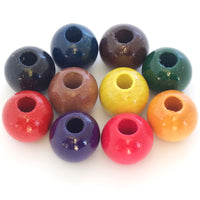 Wooden Beads Round 25mm x 100pc