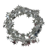 Silver star Christmas fairy garland.