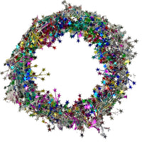 Small star, multi coloured Christmas fairy garland.