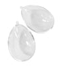 Clear 2 part Bauble Egg shape