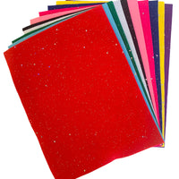 Felt sheets glitter multi